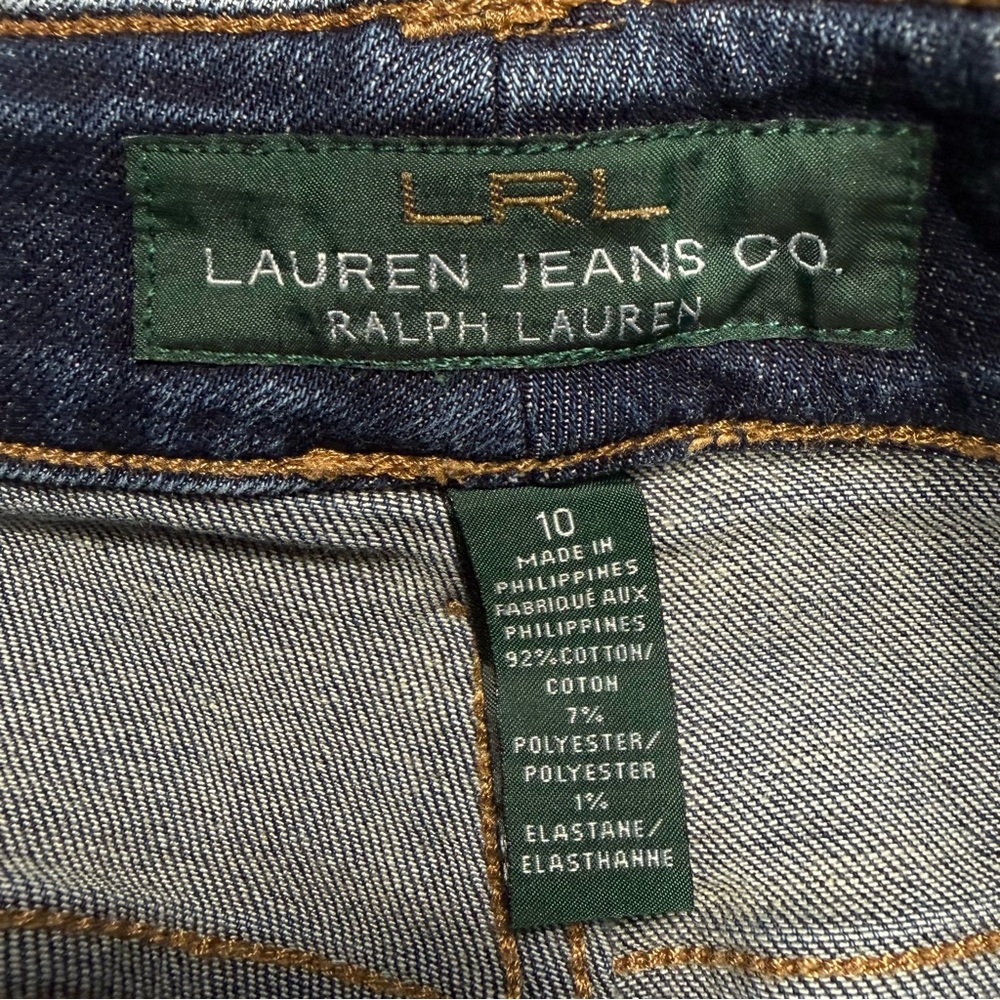 2/$30 LRL Lauren Jeans Co Ankle Length Straight Leg Jeans Size 10 #2198 - Picture 3 of 6